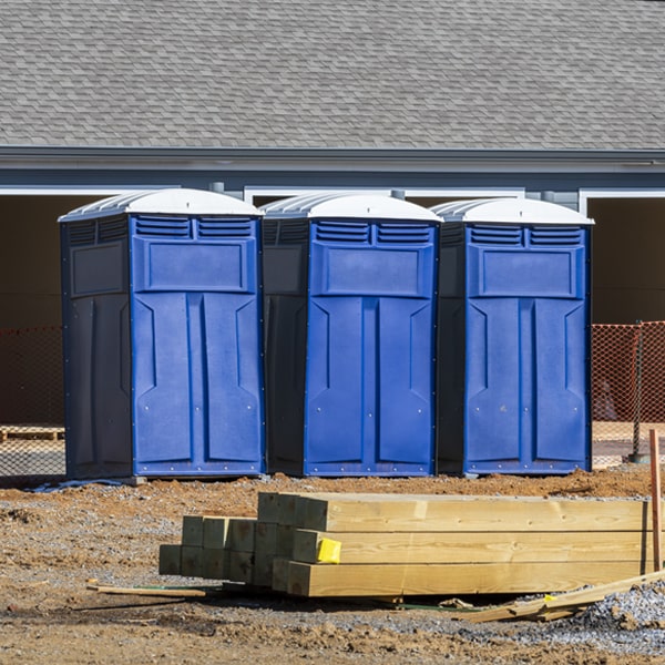 how can i report damages or issues with the portable restrooms during my rental period in Morgan